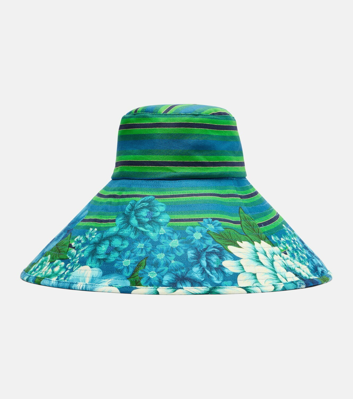 Alémais Margo printed cotton canvas sun hat