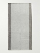 Cleverly Laundry - Set of Four Pinstriped Cotton-Terry Bath Towels