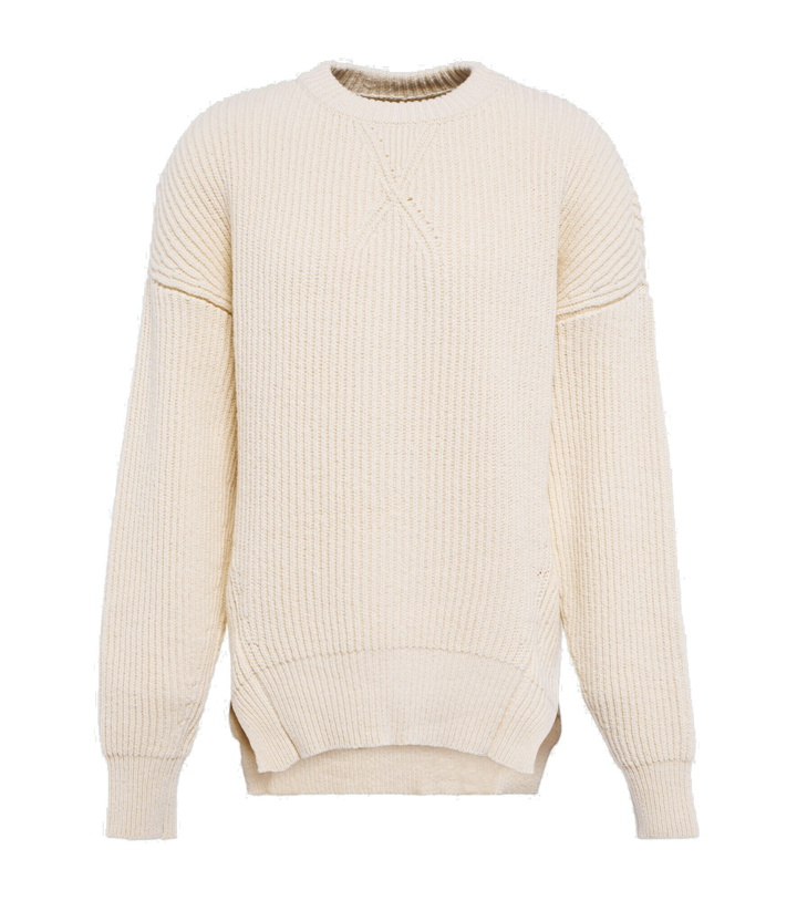 Photo: Jil Sander - Ribbed-knit cotton and wool sweater