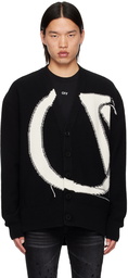 Off-White Black 'OW' Maxi Logo Cardigan