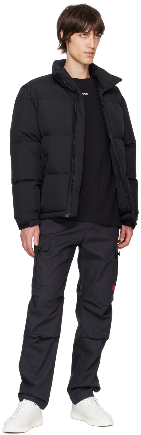 Hugo Black Water-Repellent Down Jacket