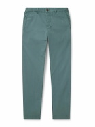 Sid Mashburn - Field Slim-Fit Tapered Garment-Dyed Cotton-Twill Trousers - Blue