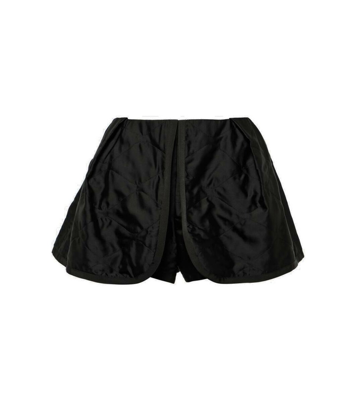 Photo: Sacai Quilted satin shorts