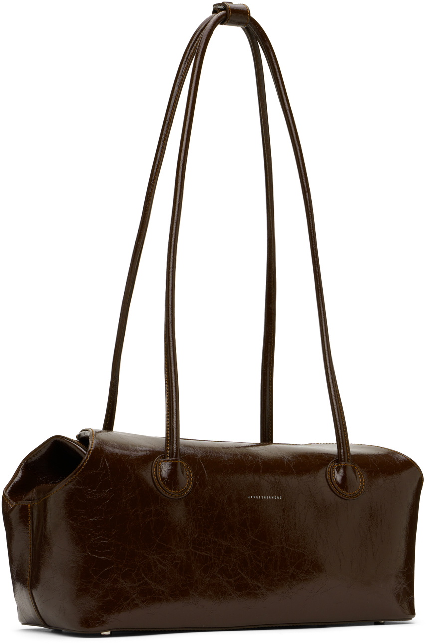 トートバッグ Marge Sherwood top-handle leather tote bag Margesherwood Leather Top Handle Tote Bag - Brown | Editorialist