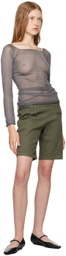 Paloma Wool Green Tineta Denim Shorts