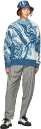 Feng Chen Wang Blue Landscape Sweater