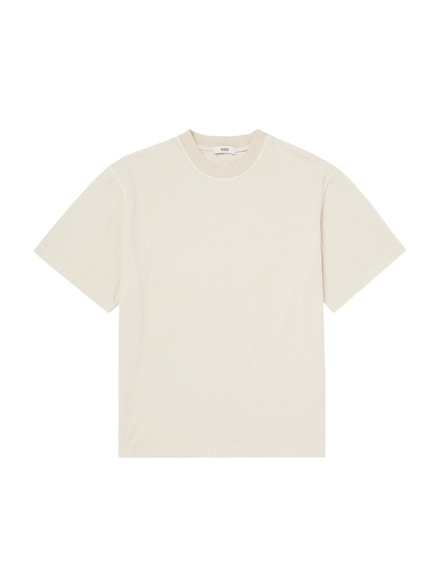 Photo: AGOLDE - Asha Cotton-Jersey T-Shirt - Neutrals