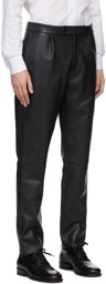 Lardini Black Attitude Leather Pants