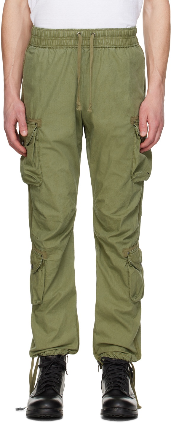 Photo: John Elliott Green Garment-Dyed Cargo Pants