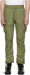 John Elliott Green Garment-Dyed Cargo Pants