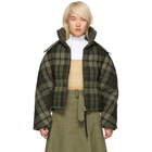 JW Anderson Green Down Cropped Puffer Jacket