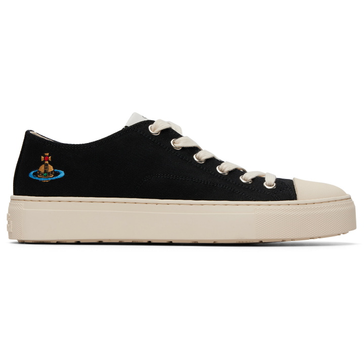 Photo: Vivienne Westwood Black Low Top Plimsoll Sneakers