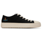 Vivienne Westwood Black Low Top Plimsoll Sneakers