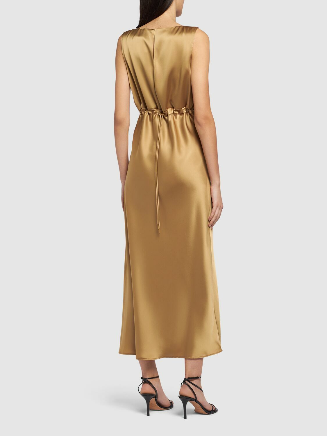Max Mara◆LAZIO◆ロングサテンドレス MAX MARA Lazio Satin Long Dress Max Mara