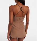 Elie Saab Gathered silk georgette bodysuit
