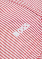 Boss Striped Logo-embroidery Seersucker Swim Shorts Red
