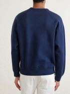 Aimé Leon Dore - Logo-Print Cotton-Blend Jersey Sweatshirt - Blue