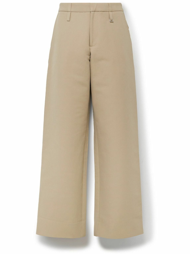 Photo: Jacquemus - Piccinni Wide-Leg Cotton-Blend Trousers - Neutrals