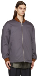 Acne Studios Purple Padded Twill Jacket