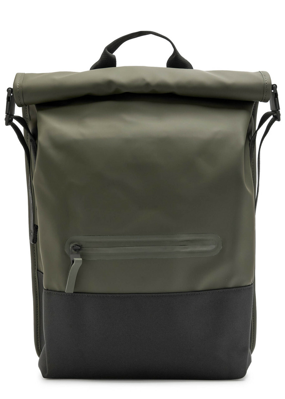 Rains Trail Rolltop Backpack - Green - One Size