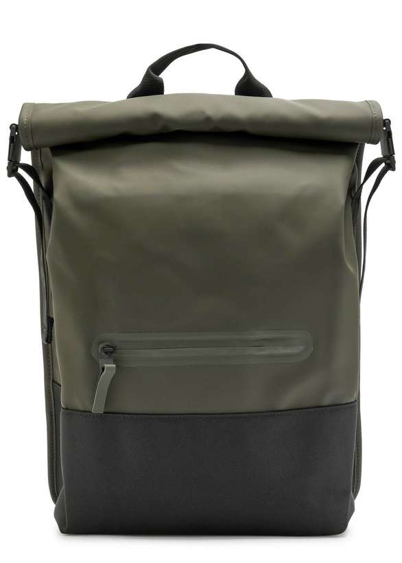 Photo: Rains Trail Rolltop Backpack - Green - One Size