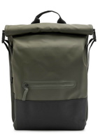 Rains Trail Rolltop Backpack - Green - One Size