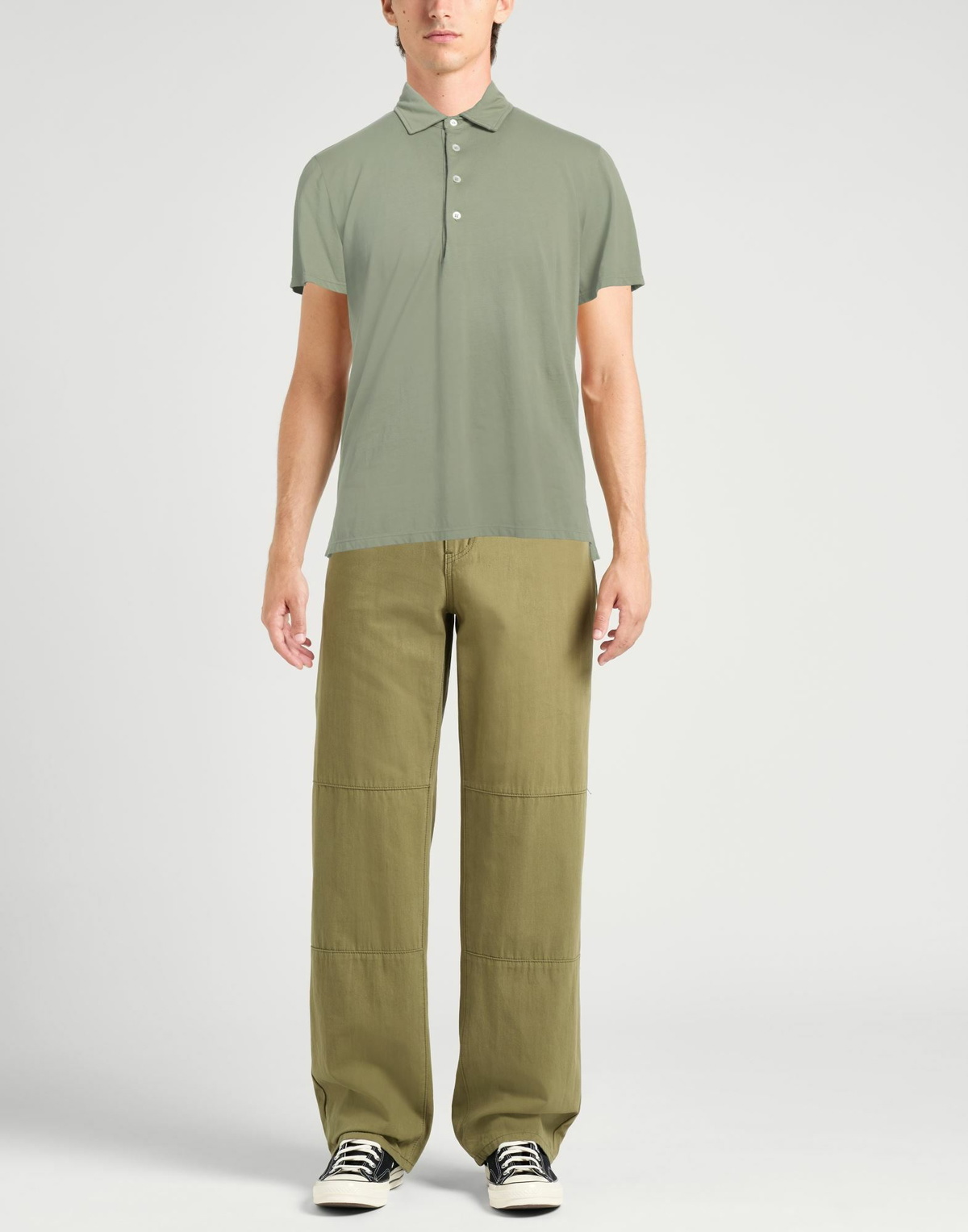 Barena Mens Polo shirt in Sage green