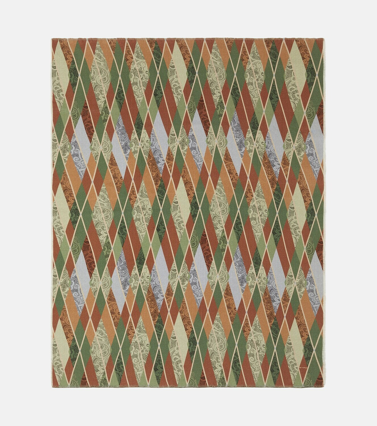 Etro Harlequin wool throw