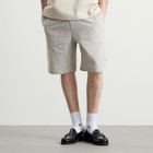 Bound Men's Gingham Shorts in Ecru