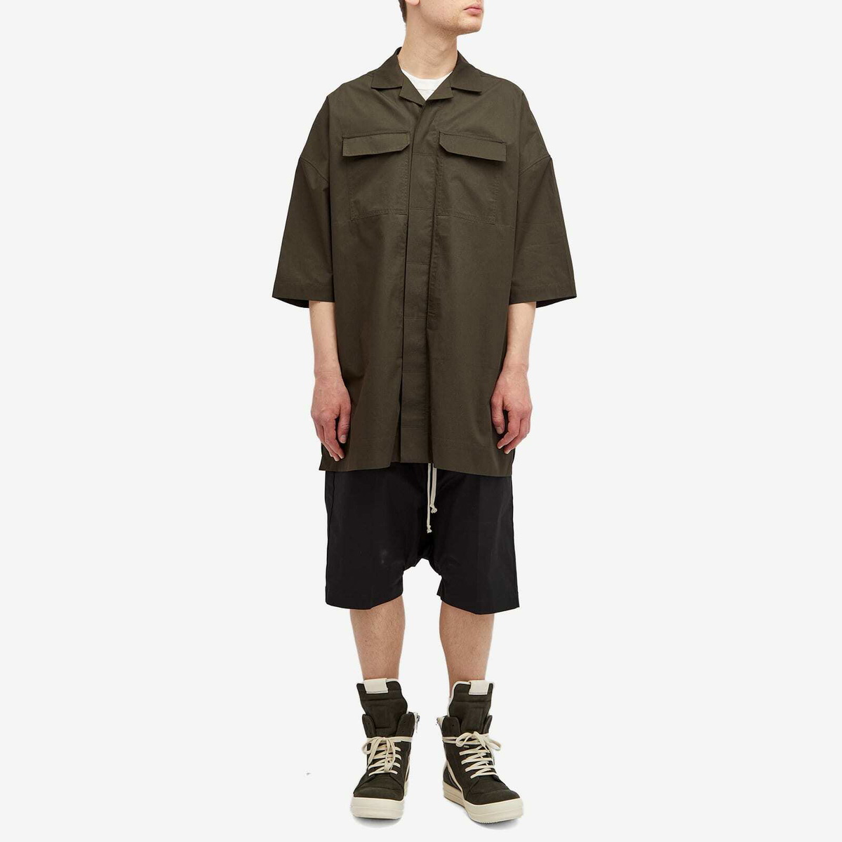 Rick Owens Men's Rick's Pod Shorts in Black Rick Owens
