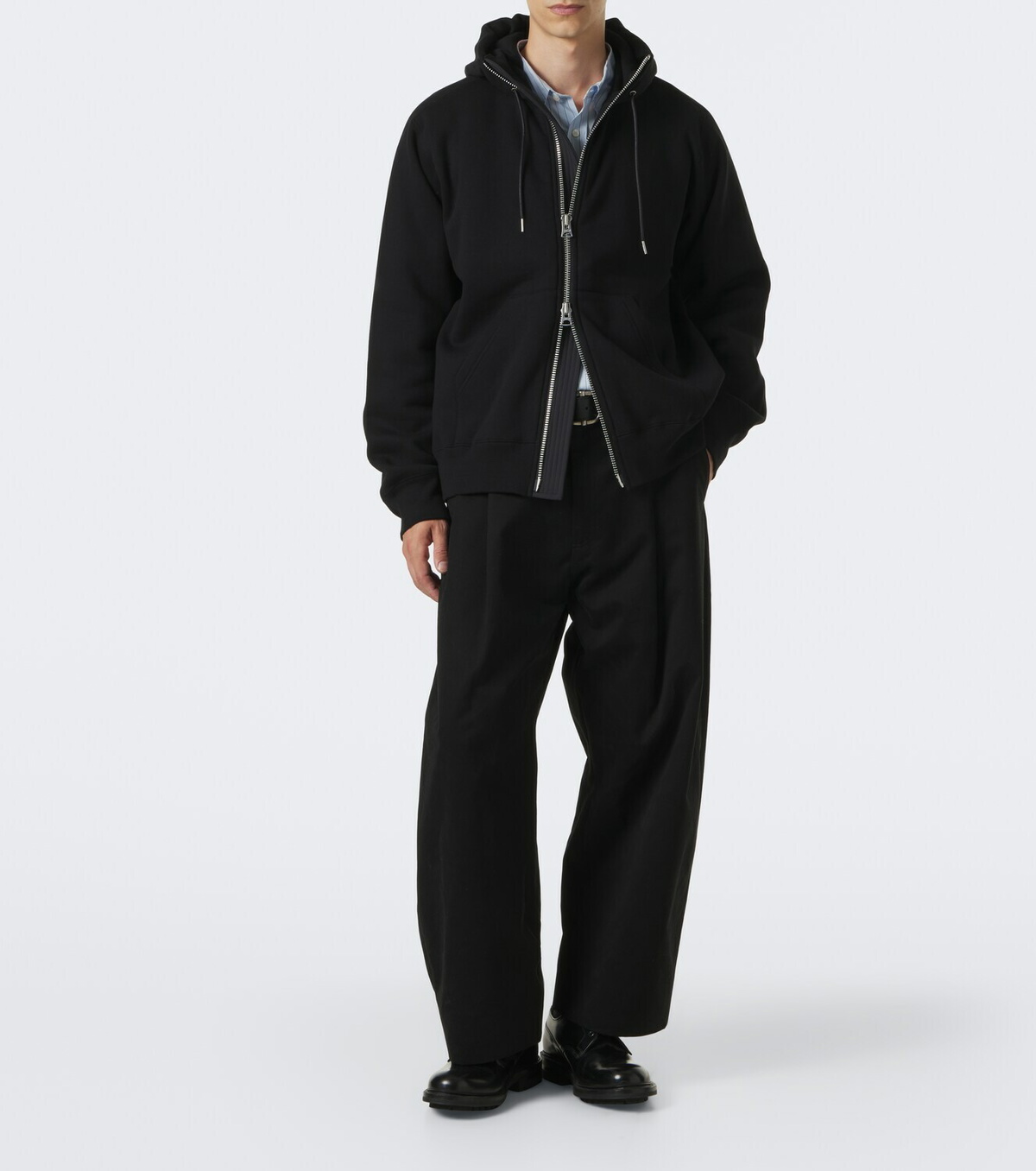 Sacai Cotton jersey hoodie