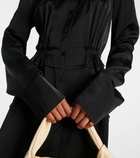 Jil Sander Pleated shirt dress