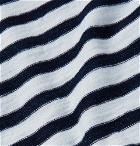 OrSlow - Striped Cotton T-Shirt - Indigo