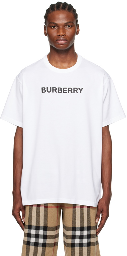 Photo: Burberry White Bonded T-Shirt