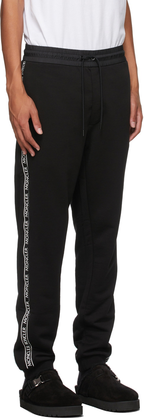 Moncler Black Logo Bonded Lounge Pants Moncler