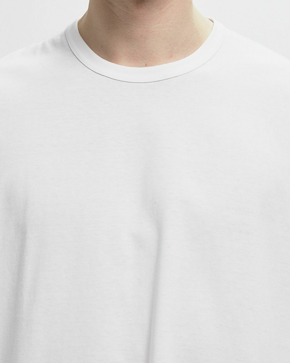 Comme des Garçons Play TEE LOGO PRINT KNIT White Mens Shortsleefe