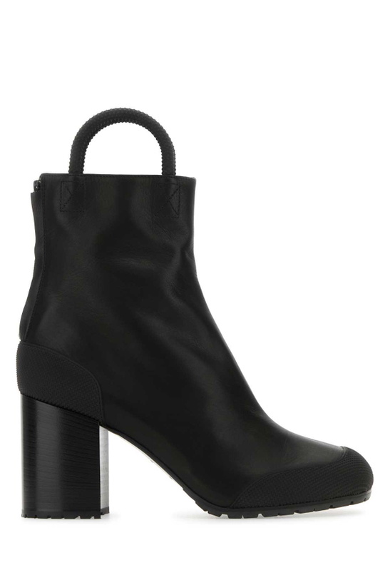 Photo: Random Identities Black Leather Ankle Boots
