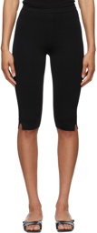 Totême Black Cropped Compact Leggings