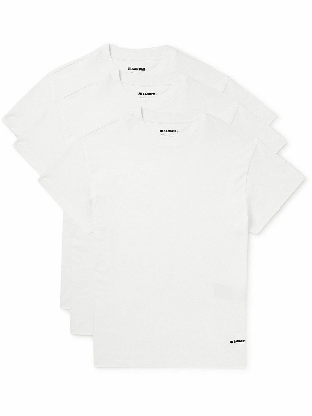 Photo: Jil Sander - Set of Three Organic Cotton-Jersey T-Shirt - White