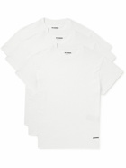 Jil Sander - Set of Three Organic Cotton-Jersey T-Shirt - White