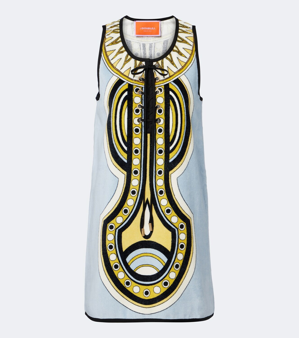 La DoubleJ Totem printed cotton minidress