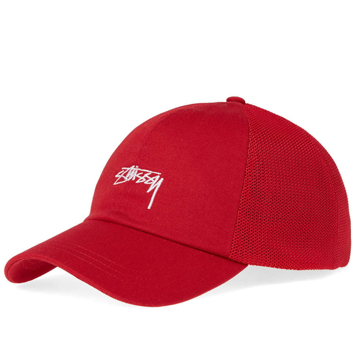 Photo: Stussy Stock Low Pro Trucker Cap Red