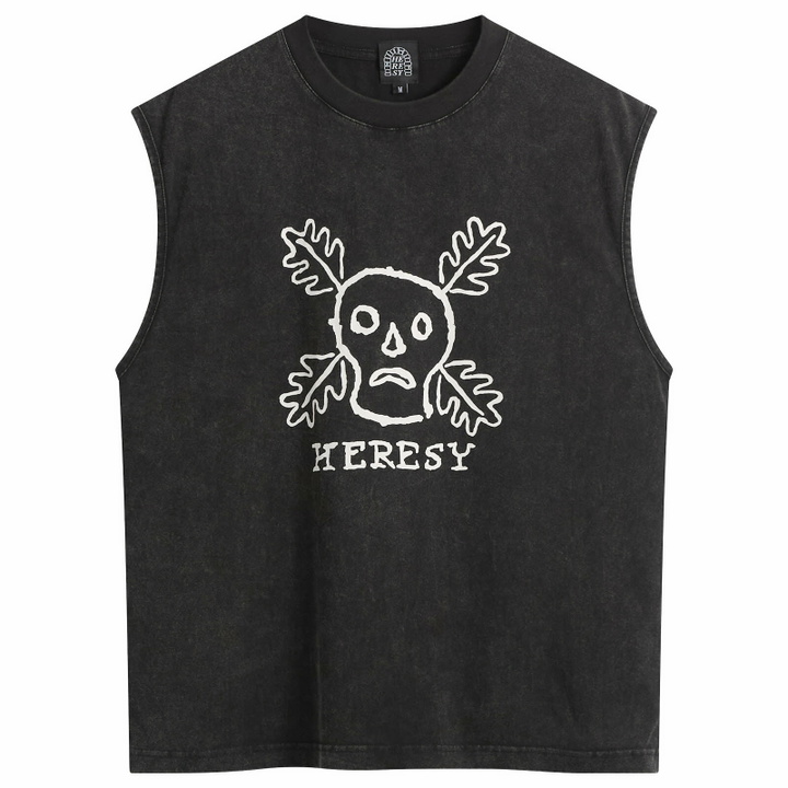 Photo: Heresy Men's Green Man Vest in Ash