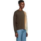 Loewe Beige and Orange Cashmere Cropped Sweater