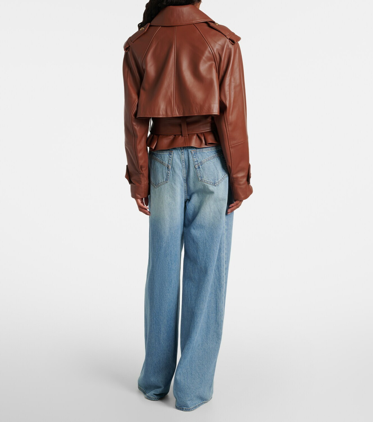 Zimmermann Hypnotic cropped leather jacket