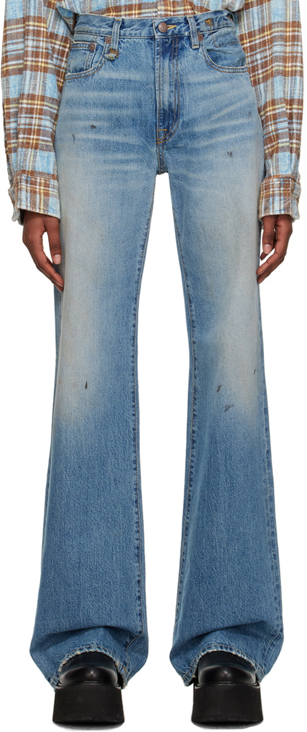 【関税込み】R13 ブルー Jane ジーンズ R13 Jane Jeans | Blue | FARFETCH