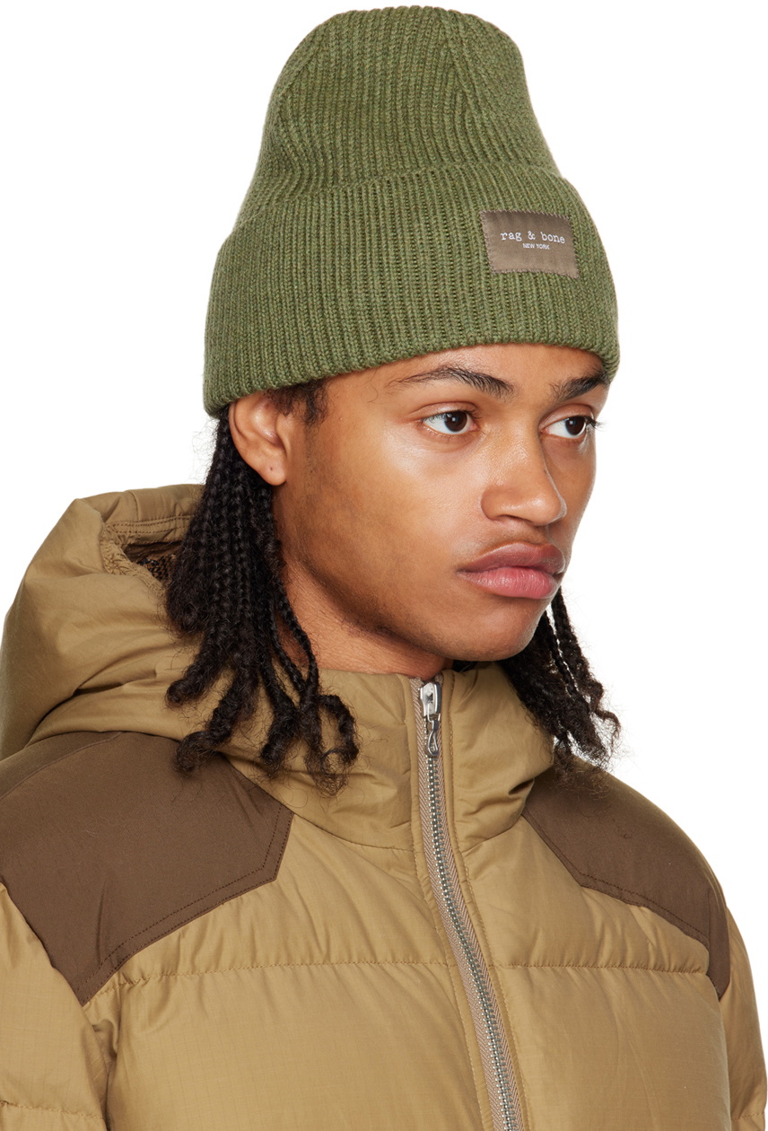 rag & bone Green Blake Beanie