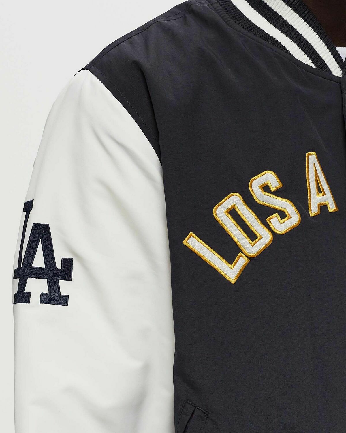 New Era Mlb Wordmark Bomber Los Angeles Dodgers Blue/White College Jackets