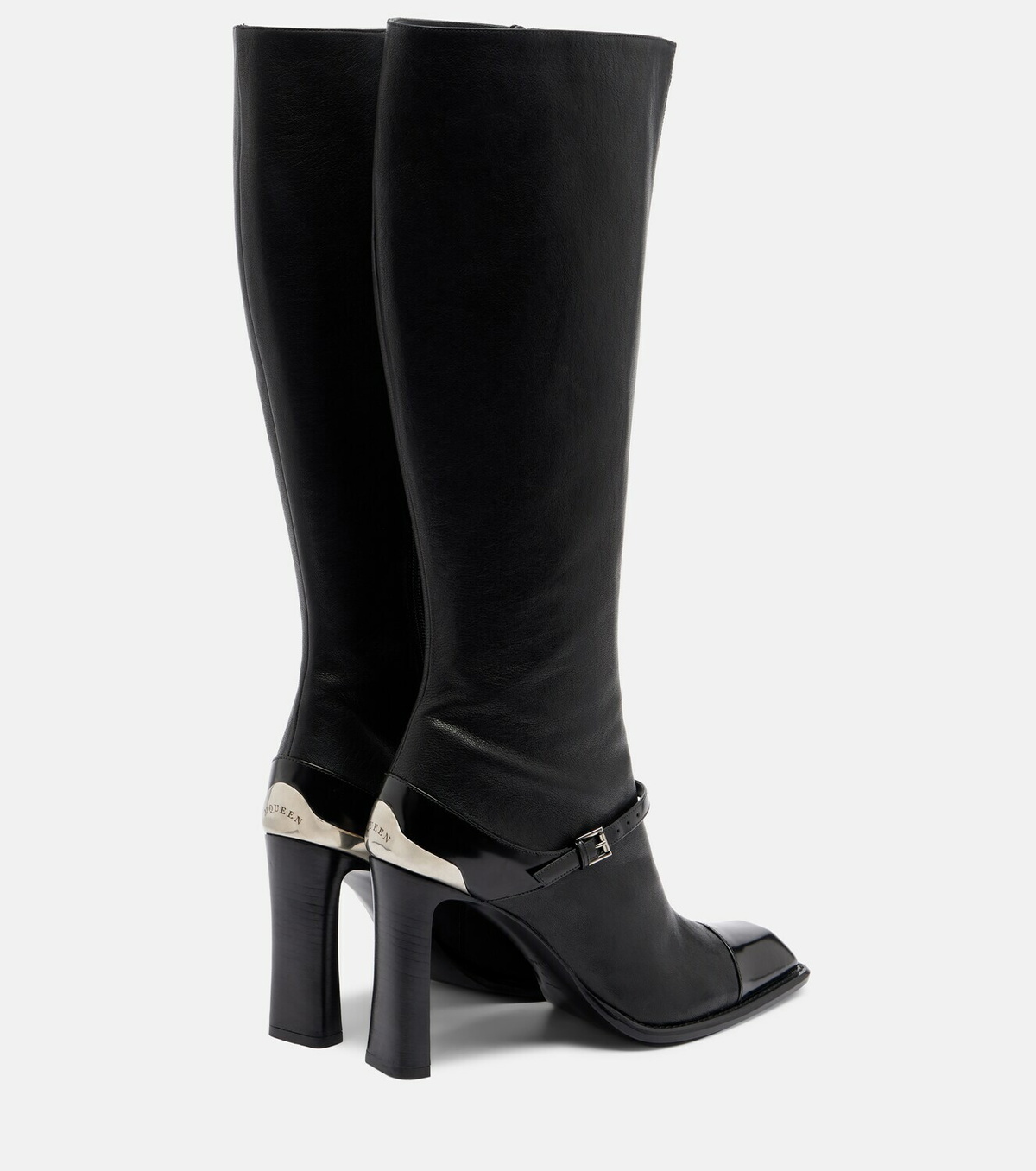 McQueen Niko leather knee-high boots