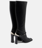 McQueen Niko leather knee-high boots